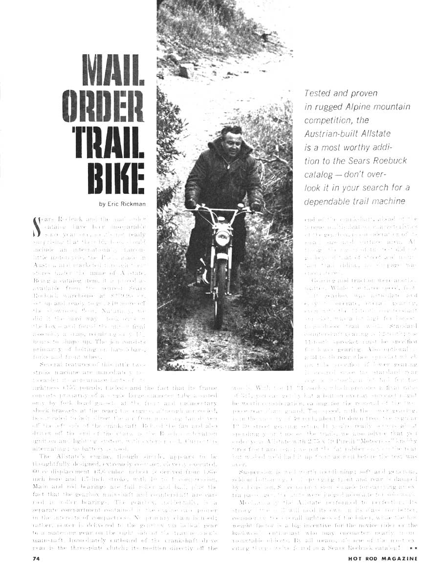 Sport 60 Mail Order Trail Bike Article